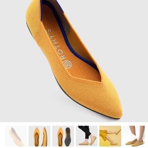 Rothy’s “The Point” in Marigold